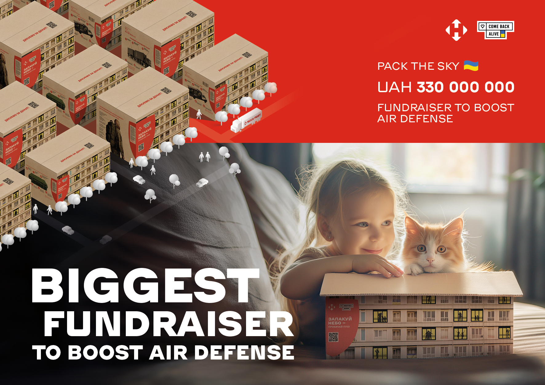 THE BIGGEST UKRAINIAN FUNDRAISER TO BOOST AIR DEFENSE / HOUSE-BOXES